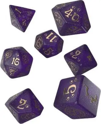 Set zare Q-Workshop Cat Dice Purrito, 7 copë, ari dhe vjollcë
