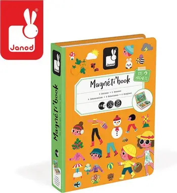 Lojë puzzle magnetik 4 sezone, Koleksioni Magnetibook 2018