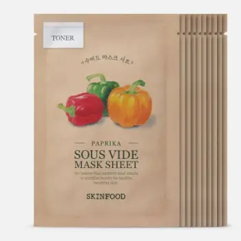 Set maska për fytyrë Skinfood Sous Vide, Paprika, 10 copë