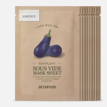 Set maska për fytyrë Skinfood Sous Vide, Eggplant, 10 copë