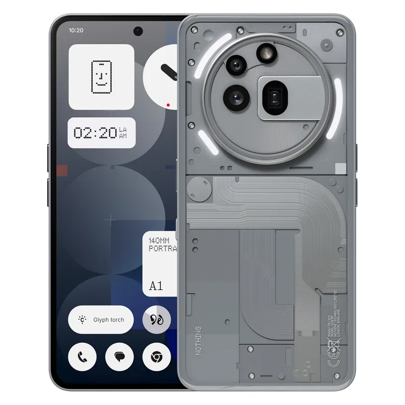Celular Nothing Phone(3a) Pro, 6.77", 12GB/256GB, i hirtë - 1