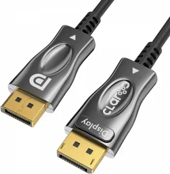 Kabëll optik Claroc DisplayPort 1.4 AOC 8K 20 m, ngjyrë zezë-gri