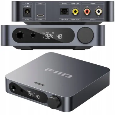 Amplifikator DAC për kufje FiiO K11 R2R, 384kHz 24bit, DSD256, titani - 1