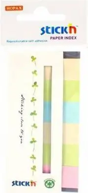 Shënues për faqe të librave Stickn (242349), 6 ngjyra