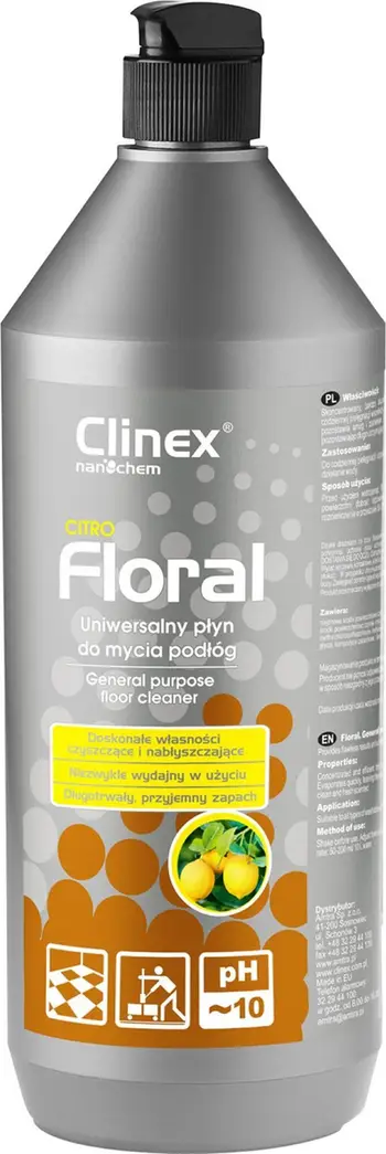Detergjent për dysheme Clinex Q-Connect, 1L, i hirtë