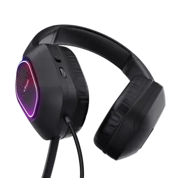 Kufje Trust Gaming, GXT 416 Zirox, LED, të zeza