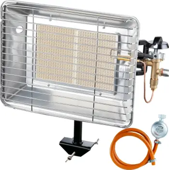 Ngrohës radiant Meva TB01005P për bombol gazi LPG, 4.2 kW, me rregullator dhe çakmak piezo