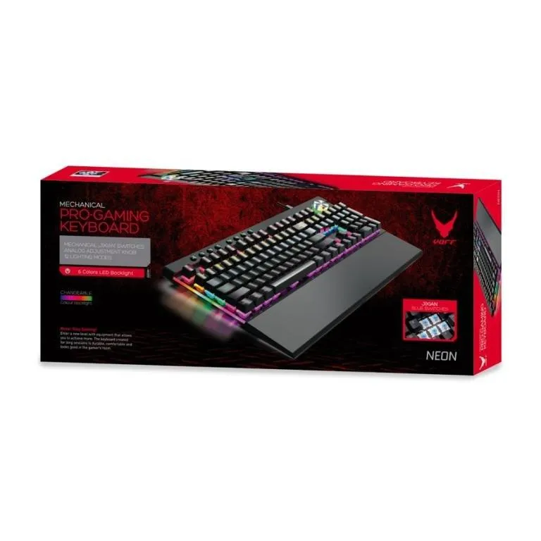 Tastierë Varr VMKB98, RGB, 104KEYS, e zezë - 4