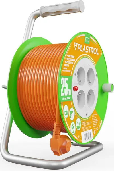 Kabllo zgjatuese Plastrol, 4 priza, 25m - 12