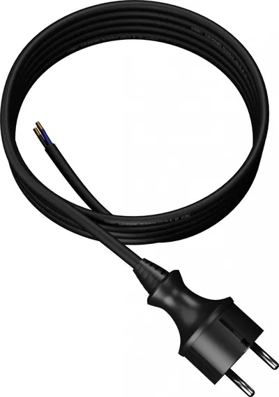 Kabllo lidhëse me prizë Plastrol PP-40H w / u 3m H05RR-F 3x1.5 IP44 (W-97271), e zezë - 2
