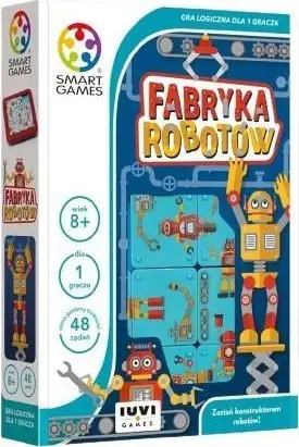 Lojë logjike IUVI Games Smart Games Robot Factory, 48 detyra, për 1 lojtar, shumëngjyrëshe
