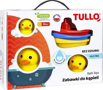Set lodra për banjë Tullo Bath Toys, 6 copë, shumëngjyrëshe