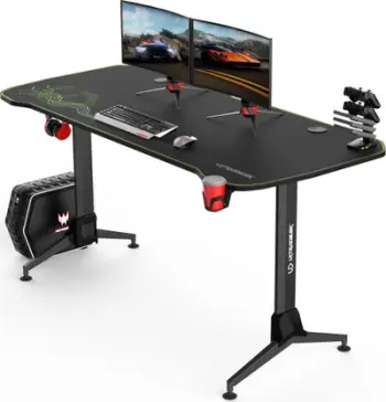 Tavolinë kompjuteri Ultradesk Grand, e zezë / gjelbër
