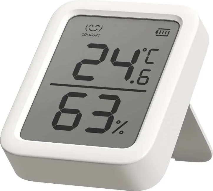 Termometër dhe higrometër smart SwitchBot Thermometer Hygrometer Plus, ekran 3", sensor i saktë, i bardhë - 2