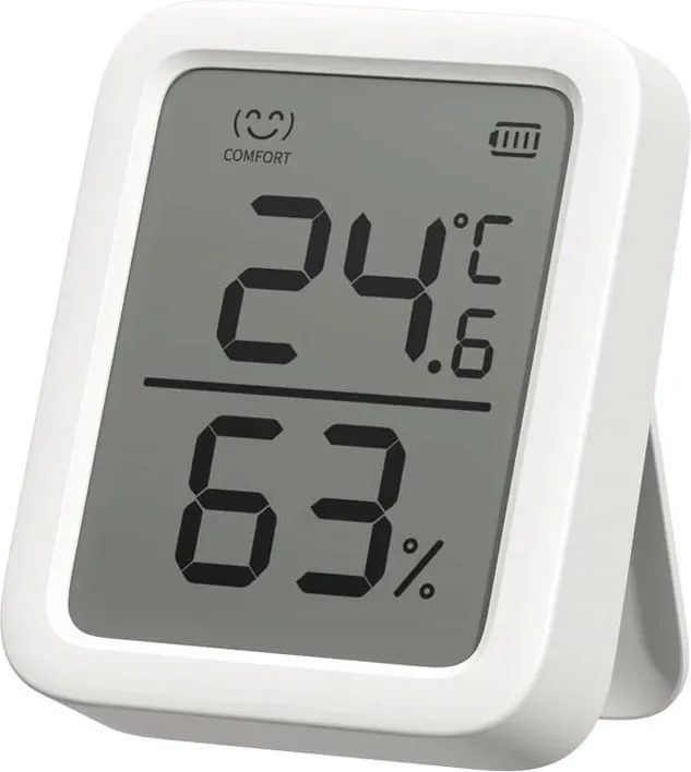 Termometër dhe higrometër smart SwitchBot Thermometer Hygrometer Plus, ekran 3", sensor i saktë, i bardhë - 5