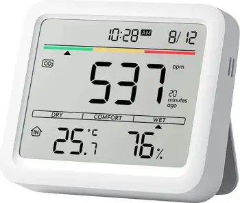 Sensor ajri SwitchBot Meter Pro CO2, termometër dhe higrometër, i bardhë