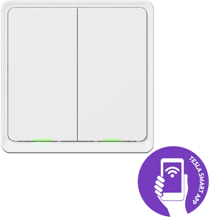 Ndërprerës smart i dyfishtë Tesla Smart Switch Dual - 1