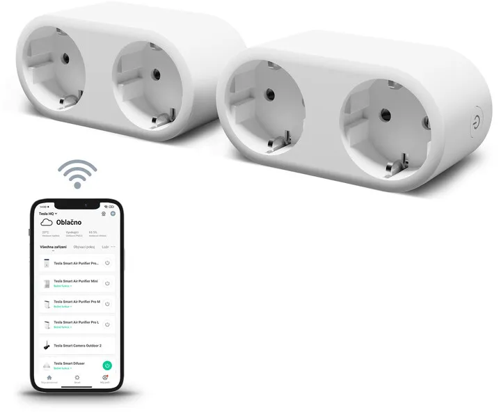 Prizë Tesla Smart Plug Dual 2x Bundle - 1