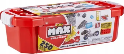 Set blloqesh ndërtimi Zuru Max Build More, 250 copë aksesorë, multikolor - 3