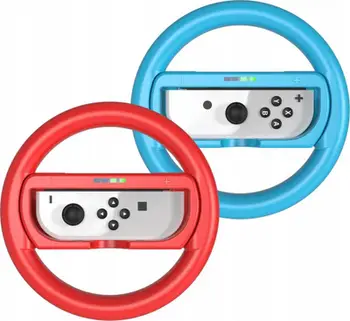 Set aksesorësh JYS për Nintendo Switch, 2 timona me mbajtëse 2 në 1, i zi
