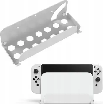 Mbajtëse muri JYS NS230 për Nintendo Switch dhe Switch OLED, metalike, e zezë