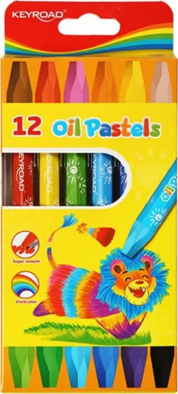 Set ngjyrash pastel Keyroad, 12 copë, shumëngjyrëshe