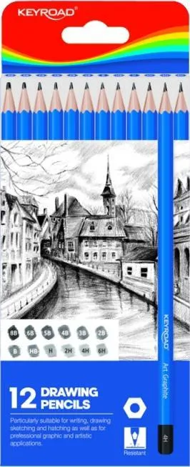 Set lapsash vizatimi Keyroad Sketching, 12 copa, B H HB - 1