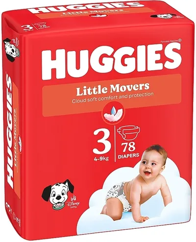 Pelena Huggies® Little Movers 3 (4-9 kg, 78 copë) - 1