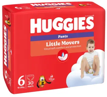 Pelena Huggies® Little Movers Pants 6, 15-25 kg, 30 copë