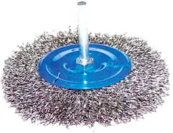 Furçë PS Trading, 120 mm, tel çeliku, 6 mm bosht, e argjendtë