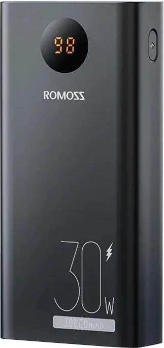 Powerbank Romoss PEA30 30000mAh, e zezë - 1