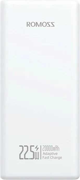 Powerbank Romoss PRC20, 20000mAh, 22.5W, e bardhë - 1