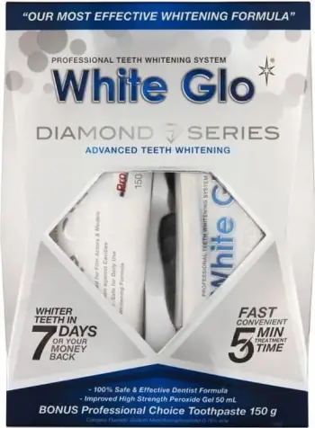 Set për zbardhjen e dhëmbëve White Glo DIAMOND SERIES