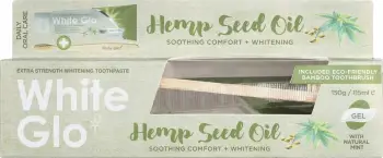 Set White Glo, pastë dhëmbësh 115ml + furçë + kruese