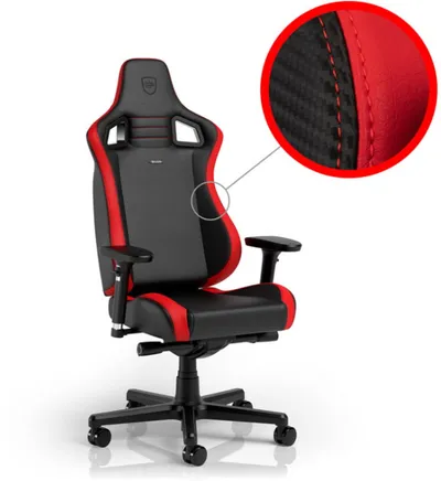 Karrige noblechairs EPIC Compact, e zezë / kuqe - 1