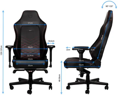 Karrige Noblechairs HERO, e zezë / kuqe - 7