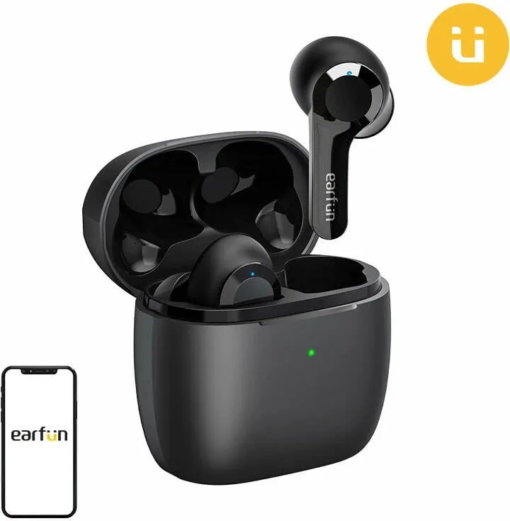 Kufje TWS EarFun Air, TW200B, Bluetooth 5.0, IPX7, të zeza - 1