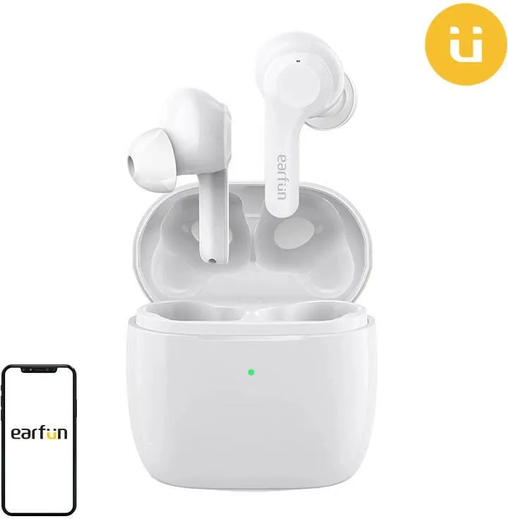 Kufje TWS EarFun Air TW200W, in-ear, Bluetooth 5.0, IPX7, të bardha - 1