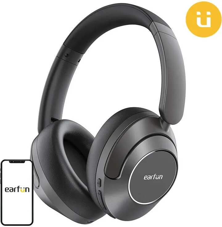 Kufje EarFun Wave Pro HP200B, wireless on ear, ANC, të zeza - 1