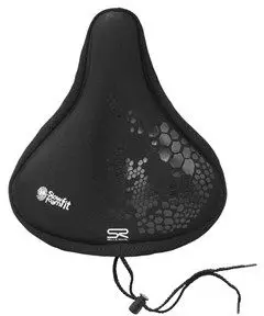 Mbulese selë biçiklete Selle Royal Memory Foam, madhësi e madhe, me brazdë, e zezë