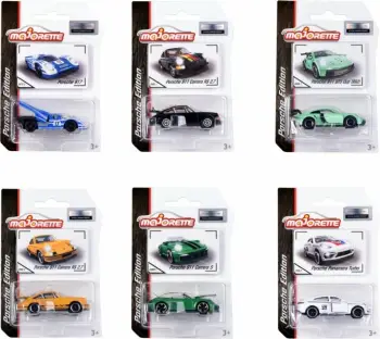Makina lodër Majorette Porsche Motorsport Premium, model garash, 1 copë rastësore, shumëngjyrëshe