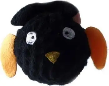 Lodër për qen Yarro International Plush Bat With Ball, top pelushi 7cm, me zile, shumëngjyrësh