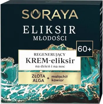 Krem ditë dhe natë për fytyrë për femra Soraya Elixir of Youth 60+, 50ml