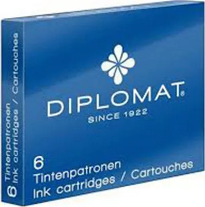Fishekë boje Diplomat, 6 copë, të kaltër - 1