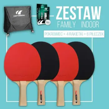 Set aksesorësh për pingpong Cornilleau, të zi