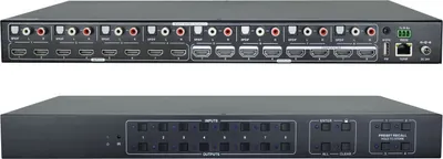 Ndërrues matriks HDMI VivoLink 2.0 8x8, 4K UHD, i zi - 3
