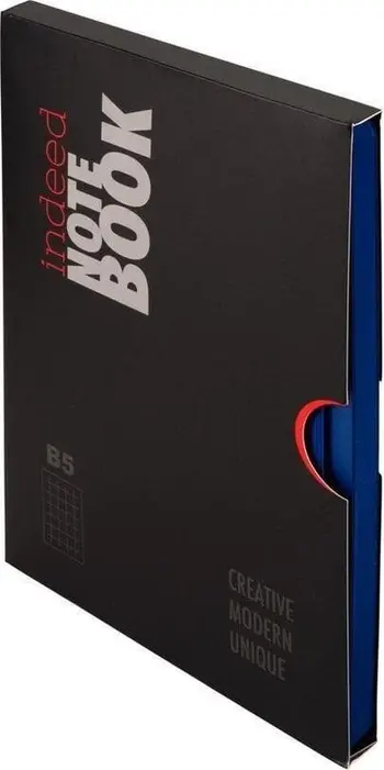 Fletore Antra Notes B5 Indeed, rrjetë 10mm, navy blue