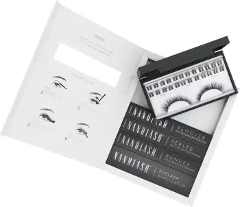 Set për qerpikë artificial për femra Nanolash DIY Extensions Starter Kit, 36 copë, e zezë