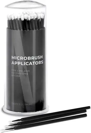 Aplikatorë për qerpikë Nanolash Microbrush 1.5mm për femra, 100 copë