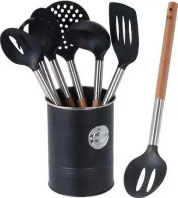 Set veglash kuzhine Excellent Houseware, të zeza